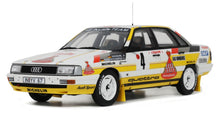 Indlæs billede til gallerivisning Audi 200 QUATTRO #4 RALLY MONTE CARLO 1987 hvid/gul/rød/sort 1:18