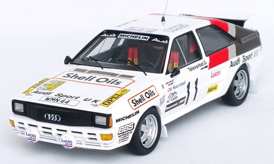 AUDI QUATTRO SWEDEN RALLY 1985 LLEWELLIN-SHORT 1:43