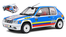 Indlæs billede til gallerivisning Peugeot 205 RALLYE 1.9L - WHITE SCHWAB COLLECTION 1990 hvid/lys blå 1:18