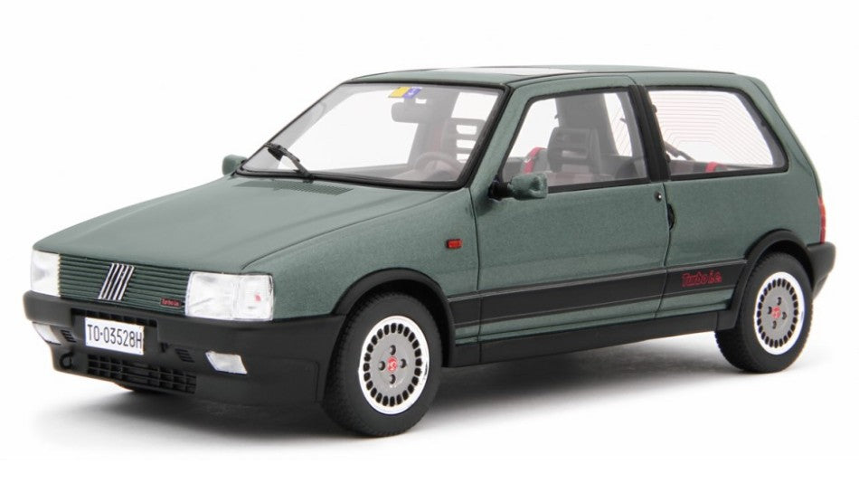 FIAT UNO TURBO I.E. ANTISKID 1988 DARK MET.GREEN 1:18