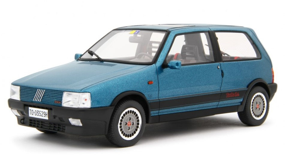 FIAT UNO TURBO I.E. ANTISKID 1988 MET.BLUE 1:18