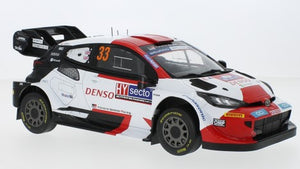 TOYOTA GR YARIS WRC HYBRID N.33 RALLY FINLAND 2023 EVANS-MARTIN 1:18
