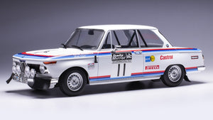BMW 2002 #11 WARMBOLD/TODT RAC RALLY 1973 hvid/blå/rød 1:18