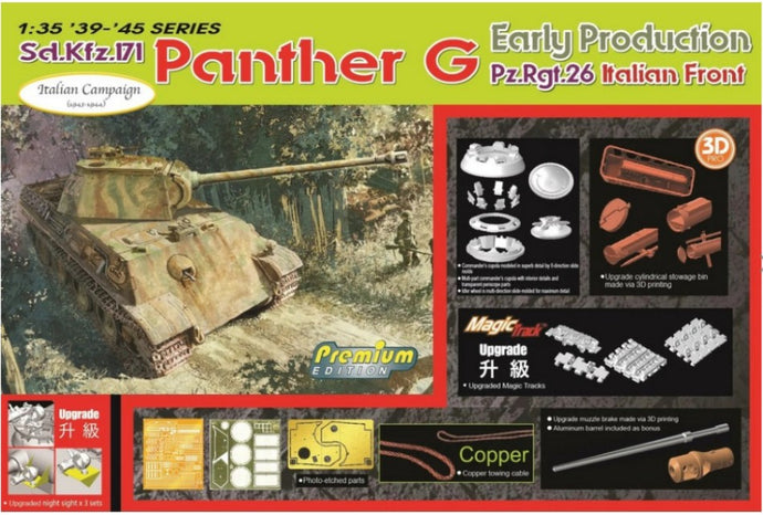 SD.KFZ.171 PANTHER G EARLY PROD.Pz.Rgt.26 ITALIAN FRONT KIT 1:35