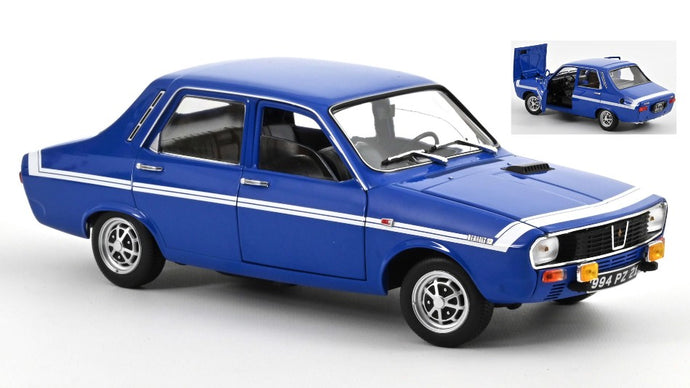 RENAULT 12 GORDINI 1971 BLEU DE FRANCE BLUE 1:18