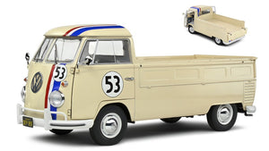 VW T1 PICK UP RTACER #53 1950 - HERBIE LIVERY creme/blå/rød 1:18