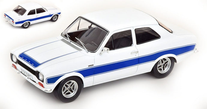 FORD ESCORT MK I RS 2000 1973 WHITE/BLUE 1:18