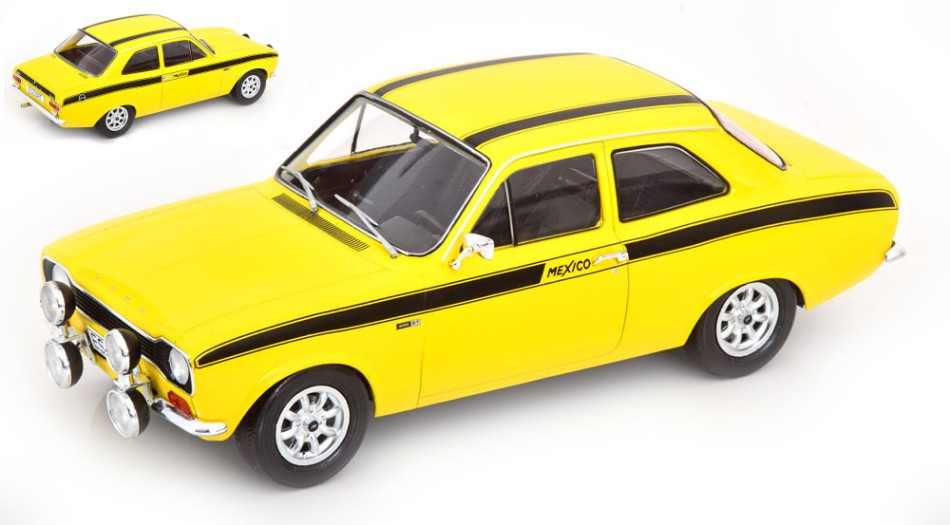 FORD ESCORT MK I MEXICO 1973 YELLOW 1:18