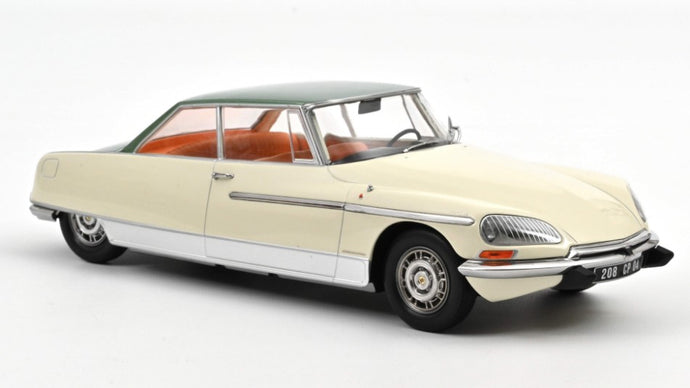 CITROEN DS 21 LE LEMAN 1968 IVORY & GREEN METALLIC ROOF 1:18