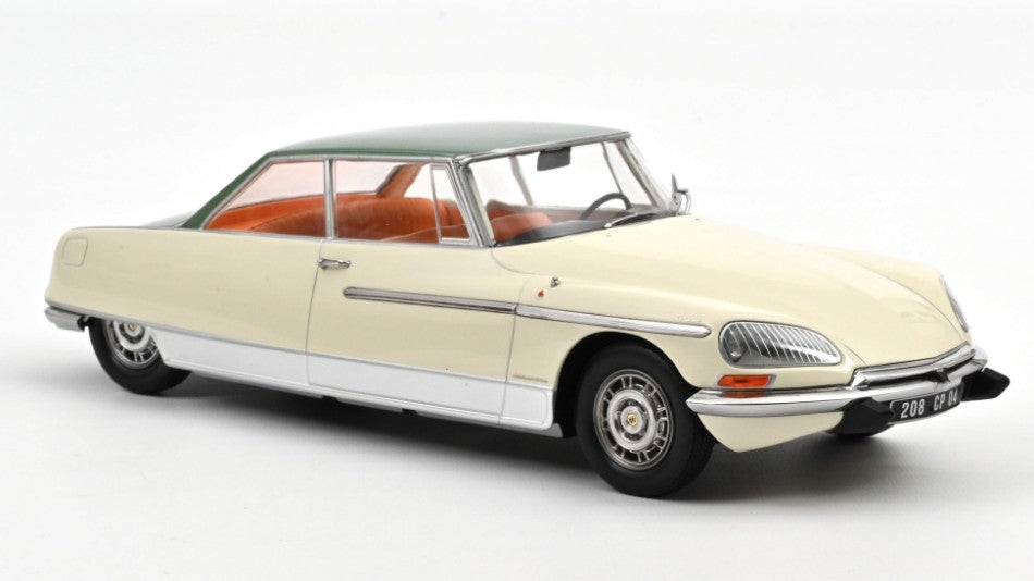 CITROEN DS 21 LE LEMAN 1968 IVORY & GREEN METALLIC ROOF 1:18