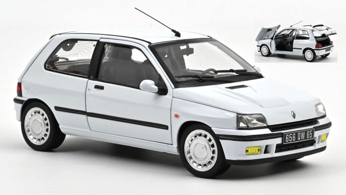 RENAULT CLIO 16S 1991 WHITE 1:18