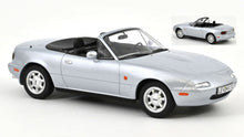 Indlæs billede til gallerivisning MAZDA MX-5 SPIDER 1989 SILVER 1:18
