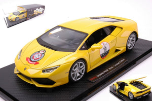 LAMBORGHINI HURACAN ZOUTE GRAND PRIX 2019 YELLOW W/SHOWCASE 1:24