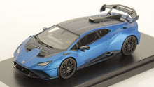 Indlæs billede til gallerivisning LAMBORGHINI HURACAN STO LP640-2 2021 BLU AEGEUS - MATT BLUE 1:43
