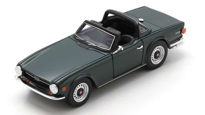 TRIUMPH TR6 GREEN W/HARD TOP OPEN 1:43