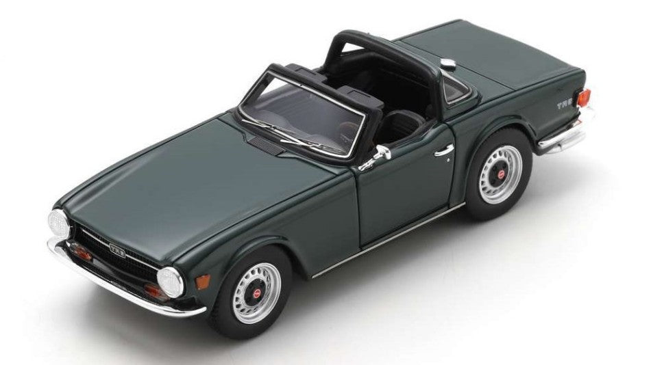 TRIUMPH TR6 GREEN W/HARD TOP OPEN 1:43