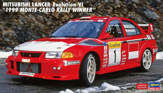 MITSUBISHI LANCER EVO VI 1999 WINNER MONTECARLO RALLY KIT 1:24