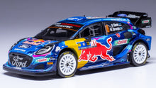 Indlæs billede til gallerivisning FORD ENGLAND PUMA RALLY1 RED BULL TEAM M-SPORT FORD WRT N 8 WINNER RALLY CHILE 2023 OTT TANAK - MARTIN JARVEOJA BLUE BLACK 1:43