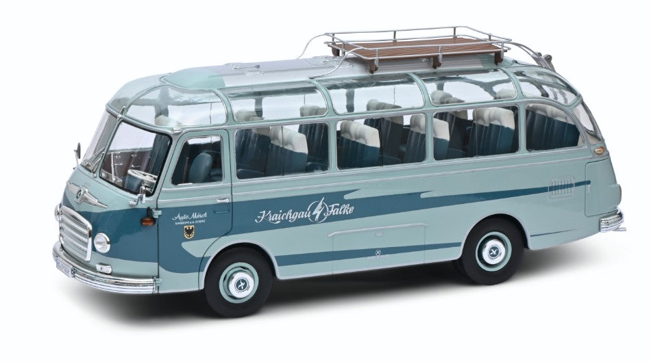 SETRA S6 AUTOBUS 1955 BLUE/LIGHT BLUE 1:18