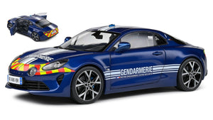 Alpine A110 GENDARMERRIE 2023 mørk blå/hvid/rød/gul 1:18
