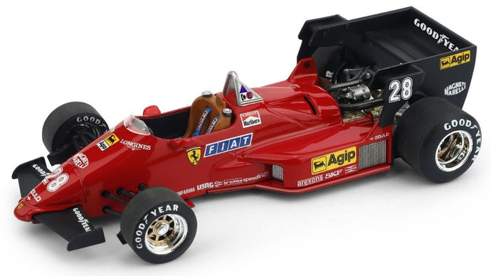 FERRARI F1 126C4 N 28 BELGIUM GP 1984 RENE ARNOUX RED BLACK 1:43
