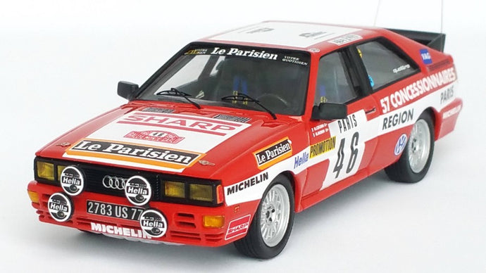 AUDI QUATTRO MONTE CARLO RALLY 1982 COCHIN-MORIN 1:43