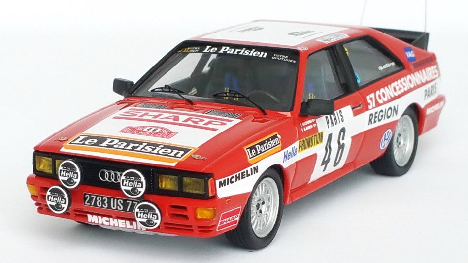 AUDI QUATTRO MONTE CARLO RALLY 1982 COCHIN-MORIN 1:43