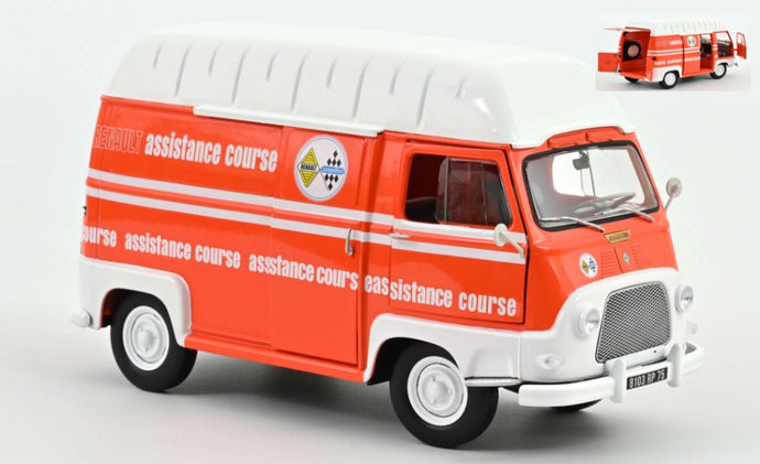 RENAULT ESTAFETTE VAN ASSISTANCE COURSE 1968 ORANGE WHITE 1:18
