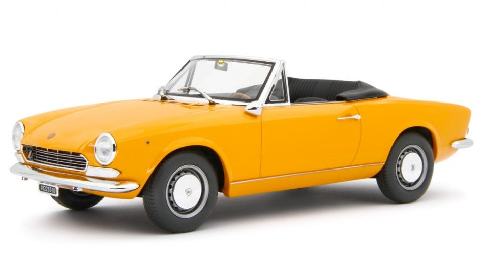 FIAT 124 SPORT SPIDER AS (1438 CC.) 1968 YELLOW 1:18