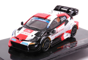 Toyota YARIS #69 ROVANPERA/HALTTUNEN WRC1 RALLY SCHWEDEN 2023 hvid/rød/sort 1:43