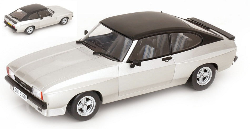 FORD CAPRI MK II X-PACK 1975 SILVER/MATT BLACK RHD 1:18