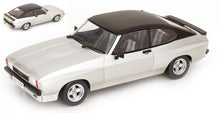 Indlæs billede til gallerivisning FORD ENGLAND CAPRI MKII COUPE RHD 1975 SILVER MATT BLACK 1:18