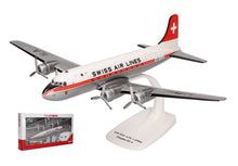 Indlæs billede til gallerivisning Douglas DC-4 Swiss Air Lines Genève grå/hvid/rød 1:125