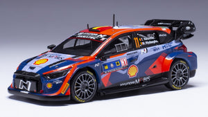 Hyundai i20 N RALLY1 #11 NEUVILLE/WYDAEGHE WINNER CENTRAL EUROPEAN RALLY 2023 blå/rød 1:43