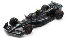 Indlæs billede til gallerivisning MERCEDES-AMG PETRONAS FORMULA ONE TEAM F1 W14 E PERFORMANCE #44 LEWIS HAMILTON 2nd SPANISH GP 2023 sort/turkis 1:43