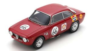 ALFA ROMEO GIULIA GTA TEAM HONG KONG N 66 SINGAPORE GP 1967 ALBERT POON RED 1:43