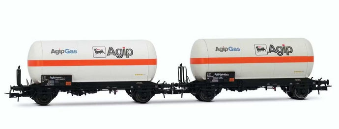 FS 2-UNIT PACK 2-AXLE GAS TANK WAGONS AGIPGAS EP.IV 1:87