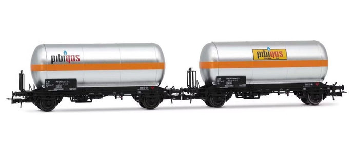 FS 2-UNIT PACK 2-AXLE GAS TANK WAGONS PIBIGAS EP.IVa 1:87