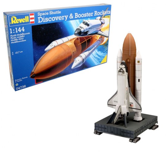 SPACE SHUTTLE DISCOVERY & BOOSTER ROCKETS KIT 1:144