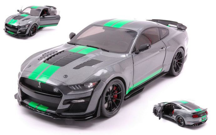 FORD MUSTANG SHELBY GT500 COUPE 2023 GREY/GREEN 1:18