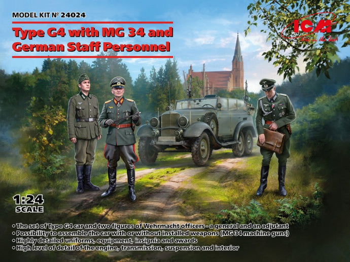 TYPE G4 WITH MG 34 AND GERMAN STAFF PERSONNEL KIT 1:24