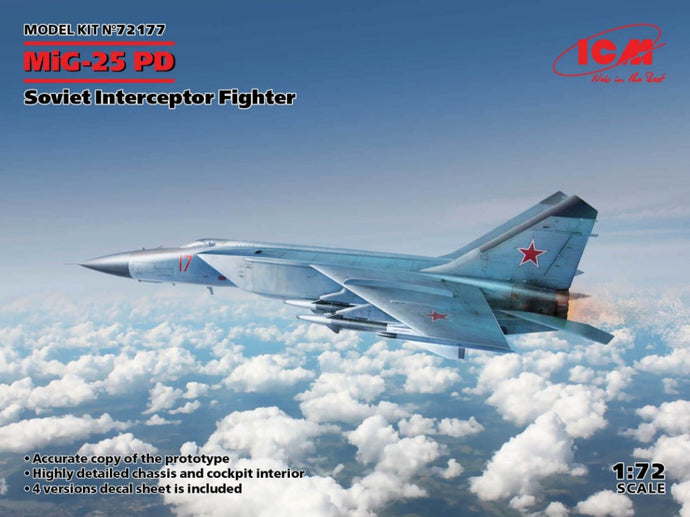 MIG-25PD SOVIET INTERCEPTOR FIGHTER KIT 1:72