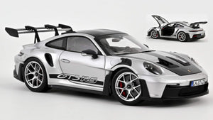 PORSCHE 911 GT3 RS W/WEISSACH PACK 2022 GT-SILVERMETALLIC 1:18