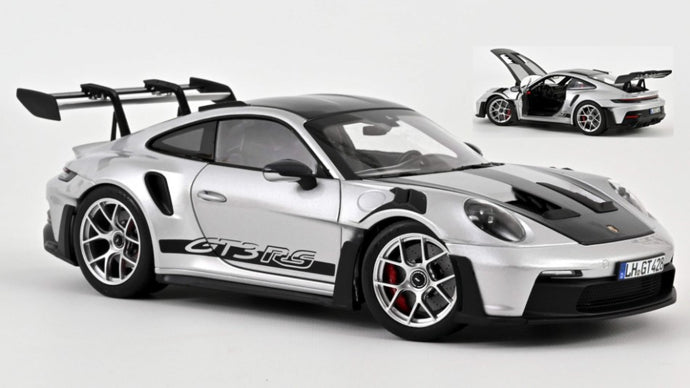 PORSCHE 911 GT3 RS W/WEISSACH PACK 2022 GT-SILVERMETALLIC 1:18