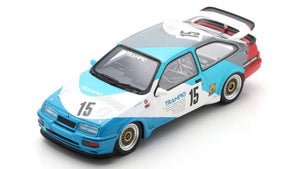 Ford SIERRA RS500 COSWORTH #15 NAOKI NAGASAKA 4th MACAU GUIA RACE 1988 blå/hvid/grå 1:43