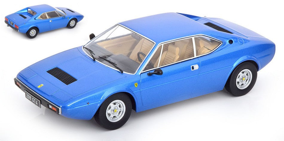 FERRARI 208 GT4 1975 LIGHT BLUE METALLIC 1:18