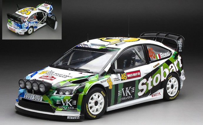 FORD FOCUS WRC07 N.46 RALLY GB 2008 V.ROSSI-C.CASSINA 1:18