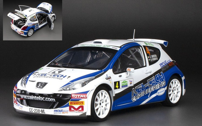 PEUGEOT 207 S2000 N.4 CIRCUIT OF IRELAND 2012 C.BREENE-G.ROBERTS 1:18