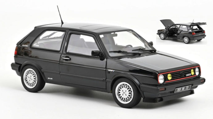 VW GOLF GTI MATCH 1989 BLACK METALLIC 1:18