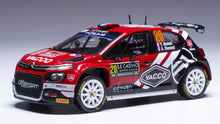 Indlæs billede til gallerivisning Citroen C3 RALLY2 #20 ROSSEL/DUNAND RALLY MONTE CARLO 2024 rød/hvid/sort 1:43